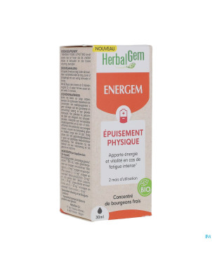 Herbalgem energem epuisement physique goutte 30ml