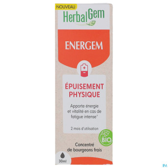 Herbalgem energem epuisement physique goutte 30ml
