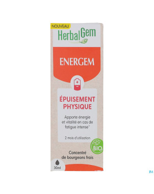 Herbalgem energem epuisement physique goutte 30ml