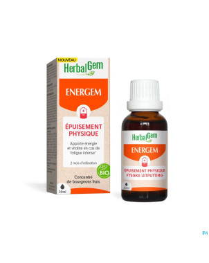 Herbalgem energem epuisement physique goutte 30ml