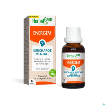 Herbalgem energem surcharge mentale goutte 30ml