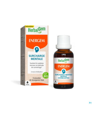 Herbalgem energem surcharge mentale goutte 30ml
