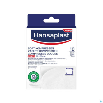 Hansaplast soft compresses 7,5cmx7,5cm 10
