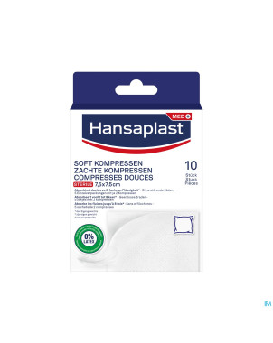 Hansaplast soft compresses 7,5cmx7,5cm 10