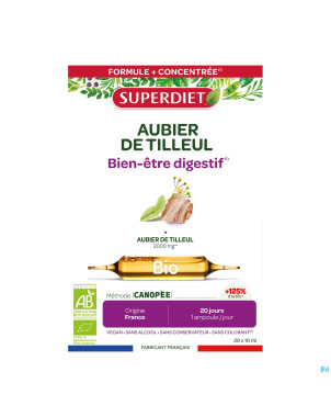 Superdiet bien etre digestif bio amp 20x10ml