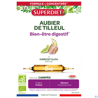 Superdiet bien etre digestif bio amp 20x10ml