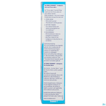 Email diamant dentifrice blancheur fraicheur 75ml