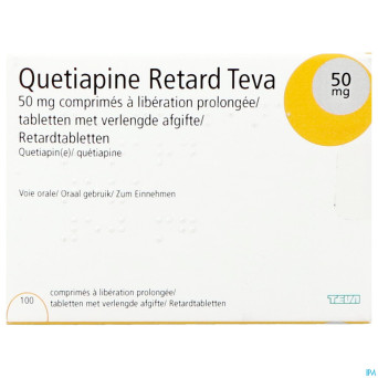 Quetiapine ret.50mg teva orifarm caps lib.prol.100