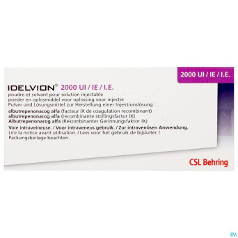 Idelvion 2000iu orifarm fl inj 1