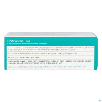 Escitalopram teva 10mg orifarm comp pell 98