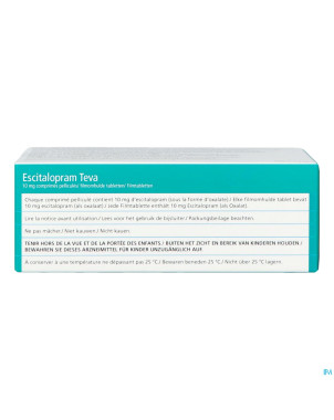 Escitalopram teva 10mg orifarm comp pell 98
