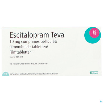 Escitalopram teva 10mg orifarm comp pell 98