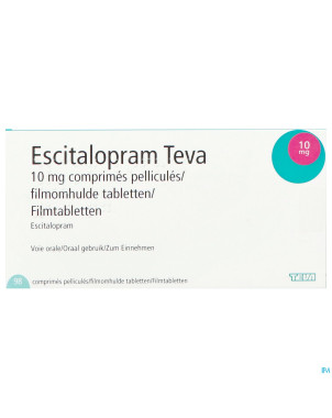 Escitalopram teva 10mg orifarm comp pell 98