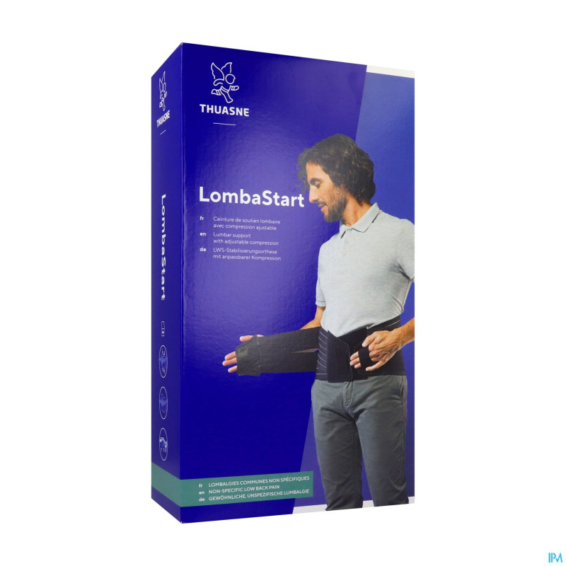 Ceinture lombastart h 21cm noir t5