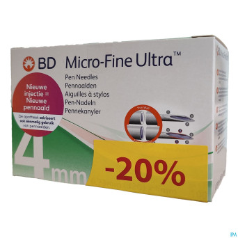 Bd microfine aiguille stylo 4mm 32g promo