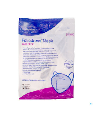 Foliodress masker loop fpp2