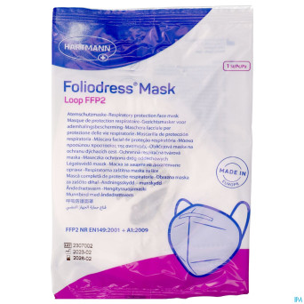 Foliodress masker loop fpp2