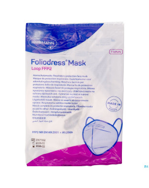 Foliodress masker loop fpp2