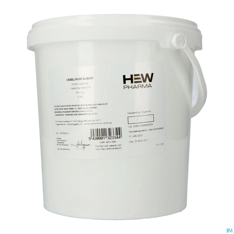 Vaseline blanche 5kg hew pharma