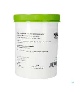 Onguent alcools lanoline hydrate 1kg hew pharma