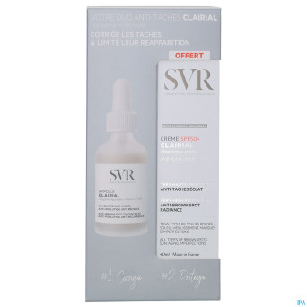 Svr clairial coffret ampoule 30ml+cr spf50+ 40ml