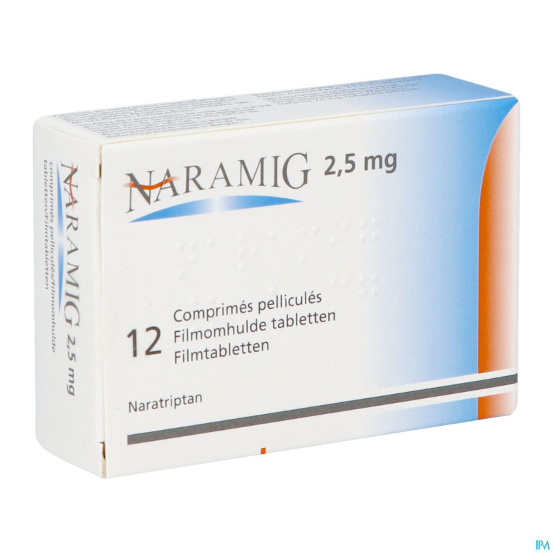 Naramig 2,5mg pi pharma comp pell 12 pip