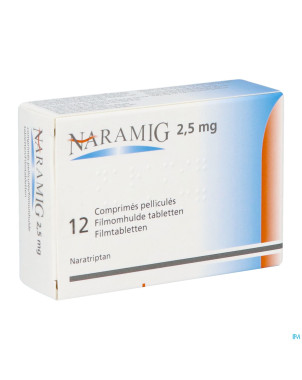 Naramig 2,5mg pi pharma comp pell 12 pip