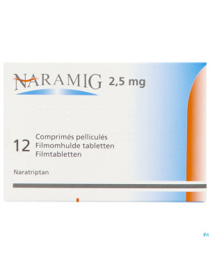 Naramig 2,5mg pi pharma comp pell 12 pip