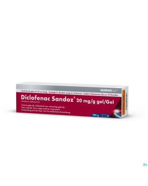 Diclofenac diethylam. sandoz 20mg/g 2,32% gel 100g
