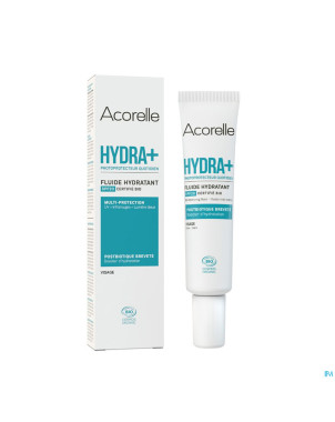 Acorelle fluide hydratant visage hydra+ spf20 40ml