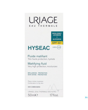 Hyseac fluide matifiant spf50+ 50ml