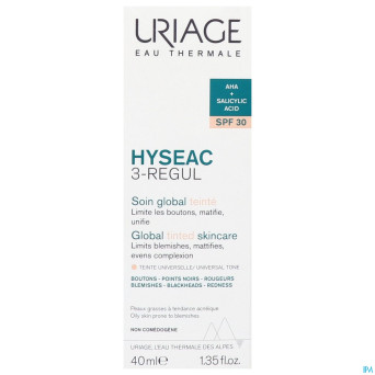 Uriage hyseac 3regul soin global teinte spf30 40ml