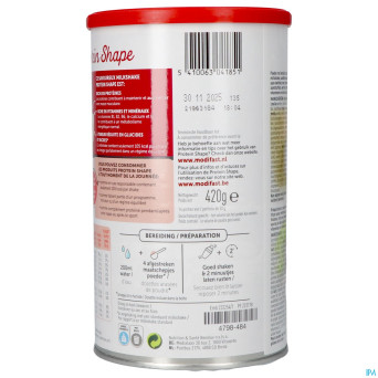 Modifast protein shape strawberry milkshake 420g