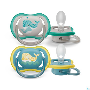 Philips avent sucette +18m ultra air baleine 2