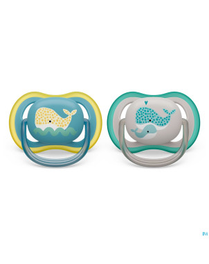 Philips avent sucette +18m ultra air baleine 2