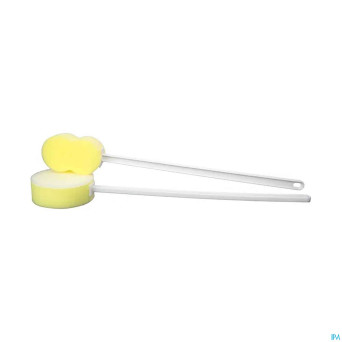 Eponge bain contour manche plastique pliable advys