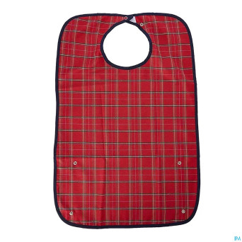 Bavoir carreaux economy s rouge advys