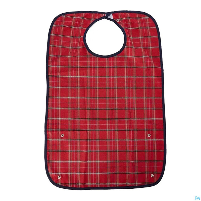 Bavoir carreaux economy s rouge advys