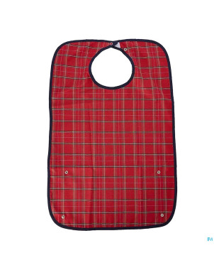 Bavoir carreaux economy s rouge advys