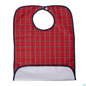 Bavoir carreaux economy s rouge advys