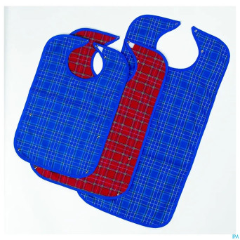 Bavoir carreaux economy s rouge advys