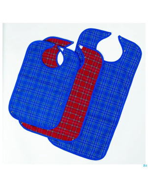 Bavoir carreaux economy s bleu advys