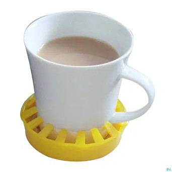 Porte-gobelet a/derapant jaune dycem