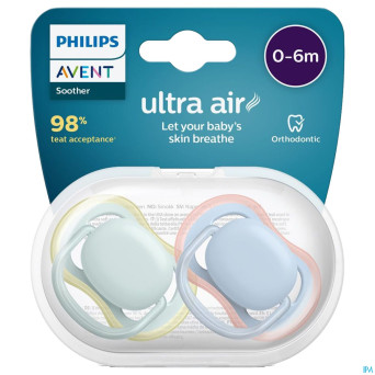 Philips avent sucette 0m+ ultra air mix 2