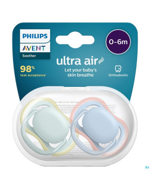 Philips avent sucette 0m+ ultra air mix 2