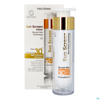 Sunscreen velvet face spf 30 frezyderm 50ml