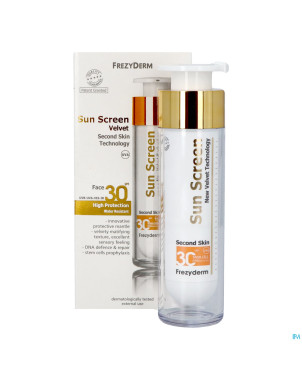 Sunscreen velvet face spf 30 frezyderm 50ml