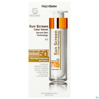 Frezyderm sunscreen velvet color face spf50+50ml