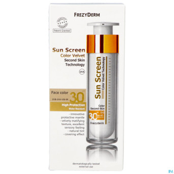 Frezyderm sunscreen velvet color face spf30 50ml