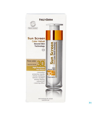 Frezyderm sunscreen velvet color face spf30 50ml